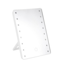 Spejl med LED i hvid - REN